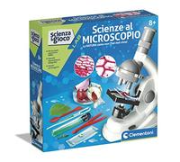 Clementoni - 19309 - Ciencia Y Juego Lab - Ciencia En El Microscopio, Laboratorio Microscopio Óptico con Más De 50 Experimentos Científicos para Niños A Partir de 8 Años (Juego En Italiano)
