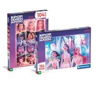 Clementoni 2 Puzles para niños de 104 Piezas KPOP Demon Hunters 6+ años
