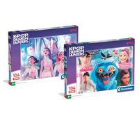 Clementoni 2 Puzles para niños de 104 Piezas KPOP Demon Hunters 6+ años