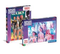 Clementoni 2 Puzles para niños de 104 y 180 Piezas KPOP Demon Hunters 6+ años