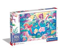 Clementoni 20149 - Puzzle 104 Piezas Glitter Sirenas