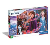 Clementoni 20162 - Puzzle 104 Piezas Glitter Frozen 2