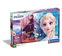Clementoni Puzzle Frozen 2 – 104 piezas con joyas – 20164