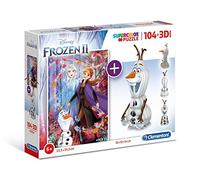 Clementoni 20170 - Puzzle 104 Piezas y Modelo 3D Frozen 2
