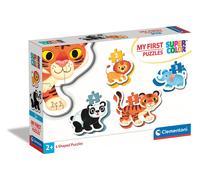 Clementoni 20810 Supercolor Wildtiere - Puzzle 2 + 3 + 4 + 5 T (Importación USA)