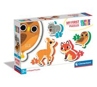 Clementoni 20814 - My First Puzzle 3, 6, 9, 12 Piezas Animales del Bosque