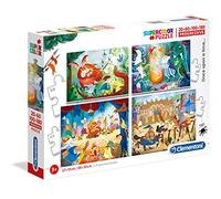 Clementoni-21406 Puzzles 20+60+100+180 Piezas Había una Vez, Multicolor (21406.8)
