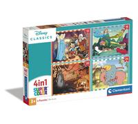 Clementoni 21523 Disney Classics Supercolor 4 in 1 Classics-12 (Importación USA)