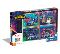Clementoni 21529 Batwheels Jigsaw 4 in 1 12+16+20+24 Pieces-Su (Importación USA)