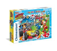 Clementoni-23709 Puzzle 104 Piezas Maxi Mickey and The Roadster Racer, Multicolor (23709.8)