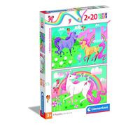 Clementoni Puzzles 24754-2 – 20 piezas Unicornios