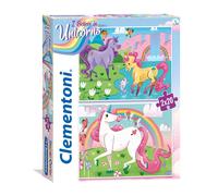 Clementoni - 24754 - Supercolor Unicorn Brilliant - 2 x 20 Pie (Importación USA)