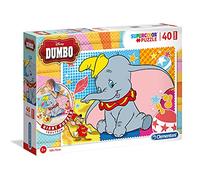 Clementoni 25461 - Puzzle Suelo 40 Piezas Dumbo