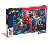 Clementoni - 26444 - Supercolor Puzzle for children-Spider Man-60 Pieces Maxi Ma