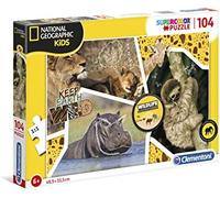Clementoni 27143 - national geographic - wildlife aventure