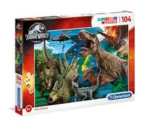 Clementoni - 27196 - Rompecabezas Supercolor - Jurassic World - 104 Piezas Rompecabezas para niños a Partir de 6 años