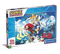 Clementoni 27267 Supercolor Puzzle 104 Piezas, Sonic, Puzzle Infantil A Partir De 6 Años