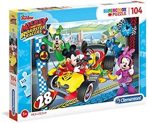 Clementoni 27984 - puzzle 104 piezas mickey and the roadster racer