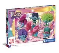 Clementoni 29069 Supercolor Puzzle 180 Piezas, Trolls 3, Puzzle Infantil A Partir De 7 Años