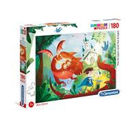 Clementoni 29209 - Puzzle 180 Piezas El Dragon y el Caballero