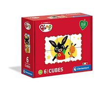 Clementoni 3 años-Cubos de 6 Piezas - Play For Future - Materiales 100% reciclados - Fabricado en Italia, niños Bing, Rompecabezas de Dibujos Animados, Multicolor, 44010