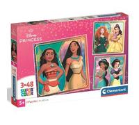 Clementoni - 3 puzzles 48 piezas - Princesas Disney