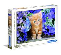 Clementoni - 30415 - Collection - Ginger cat in flowers - 500 (Importación USA)