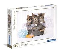 Clementoni 35065 - Puzzle 500 Piezas Kittens and Soap
