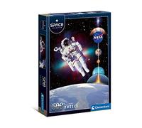 Clementoni - 35106 - Puzzle Space colección - Puzzle Adultos 500 Piezas, Puzzle Astronauta, Puzzle Espacio, Puzzle Planetas - Made in Italy, Puzzle Clementoni