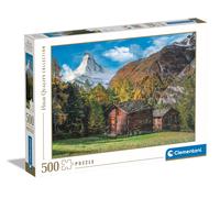 Clementoni 35523 Jigsaw Collection-Charming Matterhorn 500 Pie (Importación USA)
