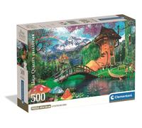 Clementoni - Puzzle Adulto 500 Piezas Collection The Old Shoe House Compact Box, 35596