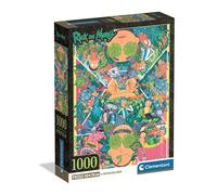 Clementoni - Rick & Morty - Puzzle 1000 Piezas para Adultos, Arte de la Serie Animada, Imágenes de Alta Definición, Materiales Sostenibles, 70 X 50 cm, 39789