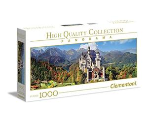 Clementoni 39438 - Puzzle 1000 Piezas Panorama Neuschwanstein