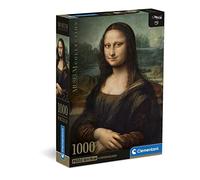 Clementoni - 39708 - Colección Museum - Leonardo, Gioconda - 1000 Piezas - Puzzle para Adultos, Arte, Rompecabezas, Cuadros Famosos, Pinturas Famosas, Made in Italy