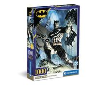 Clementoni- Batman Puzzle-Batman-1000 Piezas-Puzzle para Adultos, Rompecabezas de superhéroes, Fabricado en Italia, Multicolor (39714)