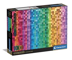 Clementoni - 39782 - Colección ColorBoom - Pixel - 1000 Piezas - Rompecabezas Adultos, Rompecabezas de Colores, Rompecabezas Gradient, Made in Italy