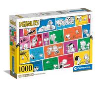 Clementoni 39803 Peanuts 1000 Pieces, Jigsaw Adults, Comic Puzzle-Made in Italy