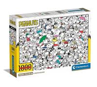 Clementoni Peanuts-Puzzle Adulto 1000 Piezas, Desde 14 años, Made in Italy (3980