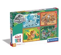 Clementoni - 4In1 Puzzle Jurassic World, Kinderpuzzels, 3-5 ja (Importación USA)