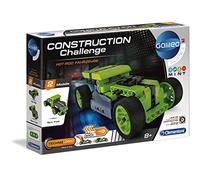 Clementoni 59161 Galileo Science Construction Challenge Hot-Rod - Kit de construcción para 2 Coches de tracción Trasera, mecánica y técnica, Juguete para niños a Partir de 8 años