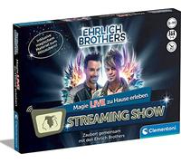 Clementoni 59272 Honestamente Brothers Live-Show para el hogar, Caja mágica con Equipo mágico para Magos, espectáculo de Streaming con Trucos de Mago para pequeños y Grandes a Partir de 8 años