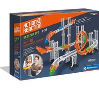 Clementoni 59302 Action & Reaction Starter Kit de construcción de una Pista de Bolas, Regalo Ideal, Juguete para niños a Partir de 8 años