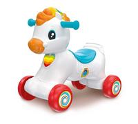 Clementoni 61556 Tito, el Caballito Caballito balancín y correpasillos con música, Canciones y contenidos educativos: números, Letras, para bebés a Partir de 12 Meses