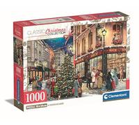 Clementoni A Christmas Stroll, Puzzle de 1000 Piezas para Adultos y Niños de 14 Años, Caja Compacta, Juego de Habilidad para Toda La Familia, Fabricado en Italia - 39925