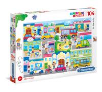Clementoni al-636044 in the city puzzle 104 piezas - rompecabezas infa