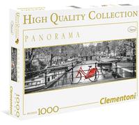 Clementoni Alta Calidad Colección Puzzle Amsterdam Bicycle 1000 Piezas Panorama