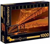 Clementoni Alta Calidad Colección Puzzle San Francisco 1000Teile Fluorescentes
