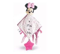 Clementoni Baby 17344 Disney Baby Minnie - Peluche de Despertar y Primera Edad para bebés a Partir de 0 Meses y más, con Estrella para Hacer los Dientes, 100% Lavable a máquina