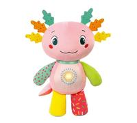 Clementoni Baby Alex l'Axolotl, Peluche Interactivo parlante en Italiano para niños de 6 + Meses, estimula el Desarrollo sensorial y cognitivo, 100% Lavable, Idioma Italiano, 17558