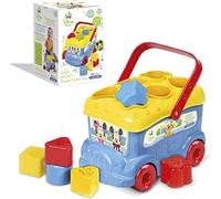 Clementoni - Baby Disney- Baby Mikey Mouse autobús con Piezas para Encajar, a Partir de 10 Meses (14395)